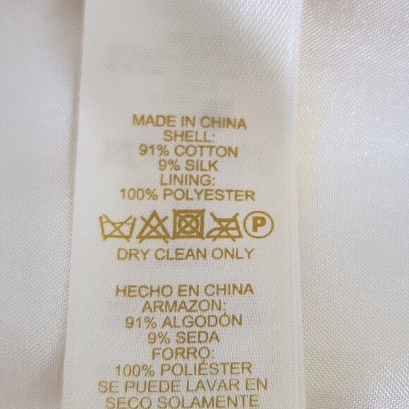 Kate Spade Size 14 Cotton Silk Yellow White Striped Bow Silverscreen Dress - Picture 7 of 8